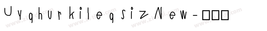 Uyghur kilegsiz New字体转换